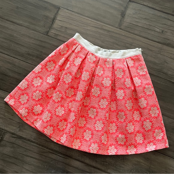 Boden Arianna Skirt in Neon Coral - Size 12R - Picture 2 of 12